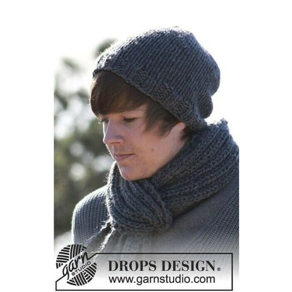 Handmade Mens Beanie Hat Alpaca Wool Cap Soft Chunky Knit Red White Blue USA - Picture 6 of 11